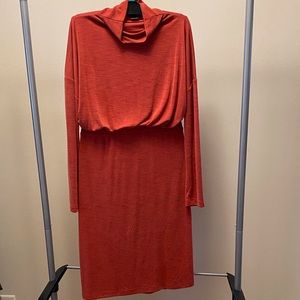 Rachel Zoe Burnt Orange Blouson Dress Women’s XL